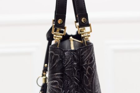 Real leather handbag Glamorous by GLAM - Black -