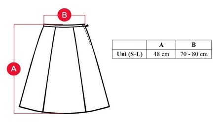 Damska spódnica CIUSA SEMPLICE - wielobarwna -