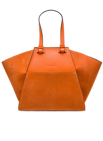 Real leather shoulder bag Glamorous by GLAM - Orange -