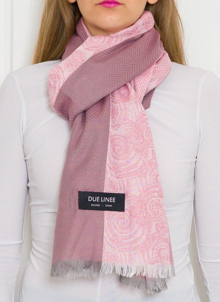 Foulard donna Due Linee - Rosa -