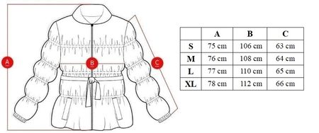 Winter jacket with real fox fur Due Linee - Black -