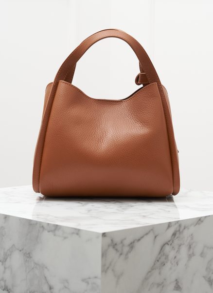 Real leather handbag Glamorous by GLAM - Brown -