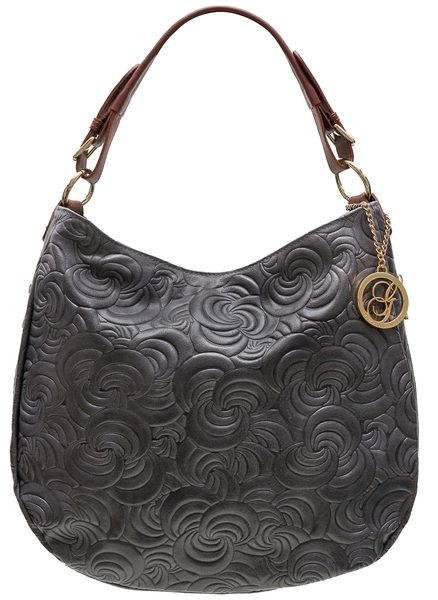 Bolso de hombro de cuero para mujer Glamorous by GLAM - Gris -