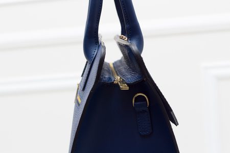 Bolso de cuero de mano para mujer Glamorous by GLAM - Azul -