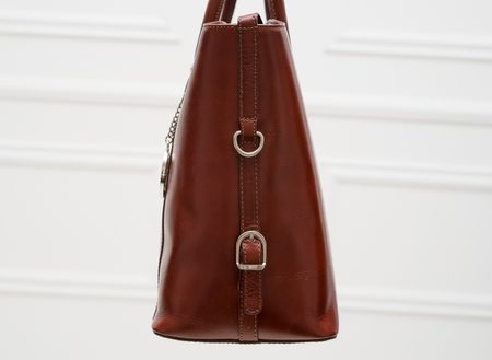 Real leather handbag Glamorous by GLAM - Brown -