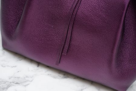 Bolso de hombro de cuero para mujer PATRIZIA PEPE - Violeta -