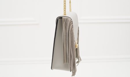 Real leather crossbody bag Glamorous by GLAM - Grey -