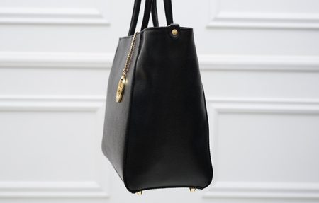 Bolso de cuero de mano para mujer Glamorous by GLAM - Negro -