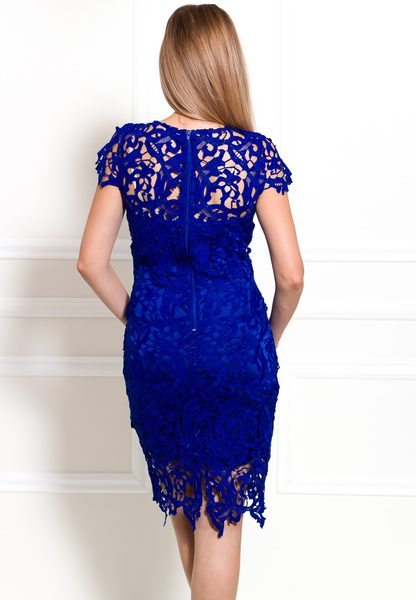 Rochie dantelă de damă Due Linee - Albastră -