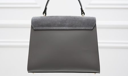 Real leather handbag Glamorous by GLAM - Grey -