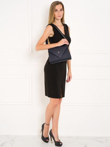 Bolso de hombro de cuero para mujer Glamorous by GLAM - Azul oscuro -