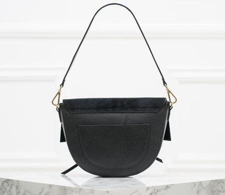 Real leather shoulder bag Glamorous by GLAM - Black -