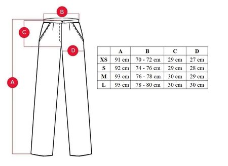 Pantaloni damă Due Linee - Neagră -