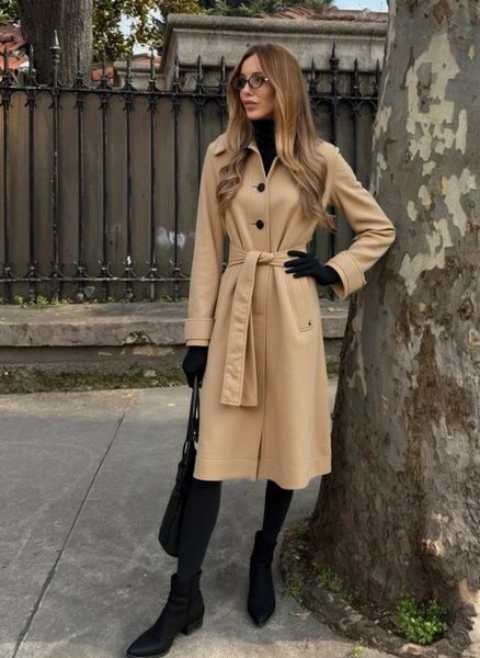 Női kabát Calvin Klein - Bézs -