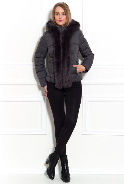 Women's winter jacket Due Linee - Grey -