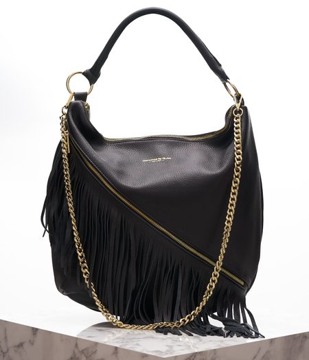 Bolso de hombro de cuero para mujer Glamorous by GLAM - Negro -