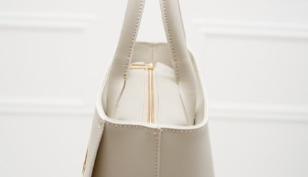 Borsa a mano da donna in pelle Glamorous by GLAM - Beige -