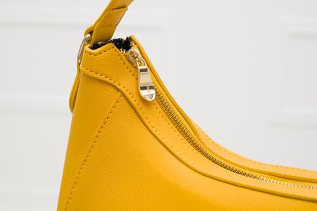 Real leather shoulder bag Tru Trussardi - Yellow -