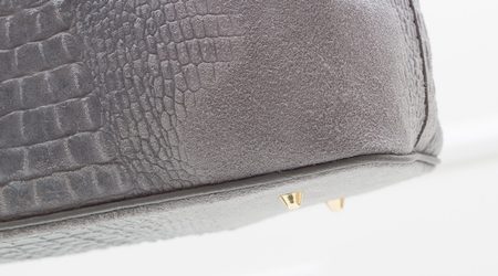 Borsa a mano da donna in pelle Glamorous by GLAM - Grigio -