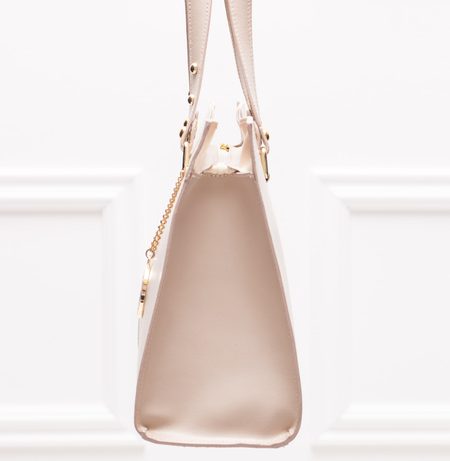 Borsa a spalla da donna in pelle Glamorous by GLAM - Beige -