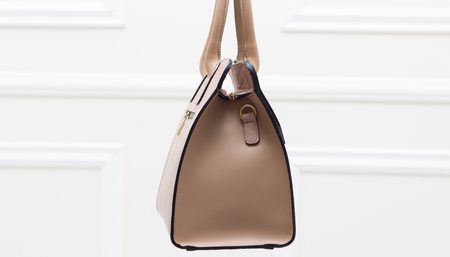 Borsa a mano da donna in pelle Glamorous by GLAM - Beige -