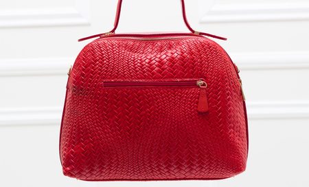 Real leather handbag Glamorous by GLAM - Red -