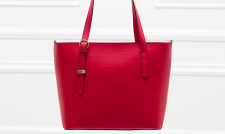 Real leather handbag Glamorous by GLAM - Red -