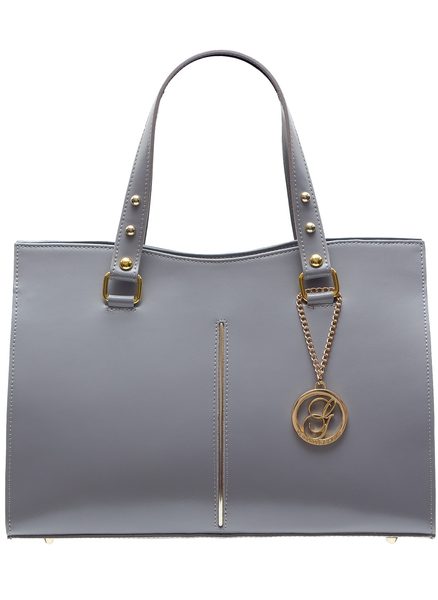 Real leather shoulder bag Glamorous by GLAM - Grey -