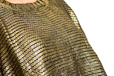 Dámský svetr zlatý - černý -