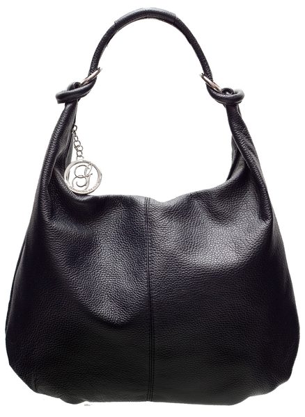 Real leather shoulder bag Glamorous by GLAM - Black -