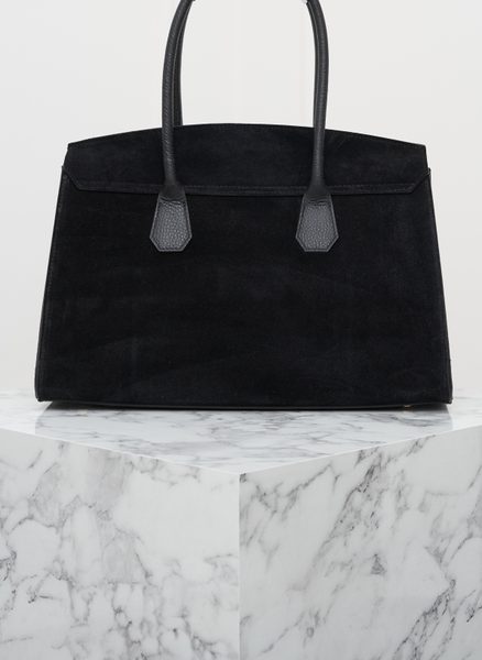 Glamorous by GLAM Geantă de mână din piele pentru femei - Neagră -