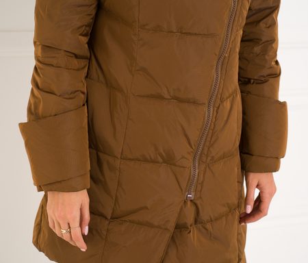 Damska kurtka zimowa Due Linee - brązowy -