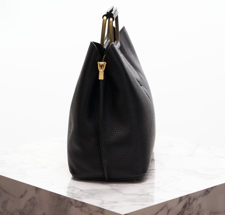 Bolso de cuero de mano para mujer Glamorous by GLAM - Negro -