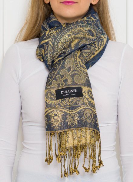 Foulard donna Due Linee - Blu -