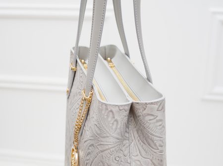 Borsa a spalla da donna in pelle Glamorous by GLAM - Grigio -