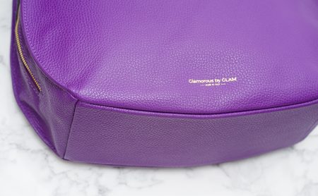 Real leather shoulder bag Glamorous by GLAM - Violet -