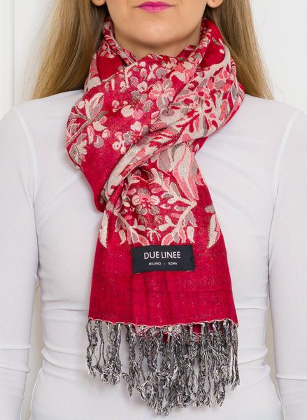Foulard donna Due Linee - Rosso -