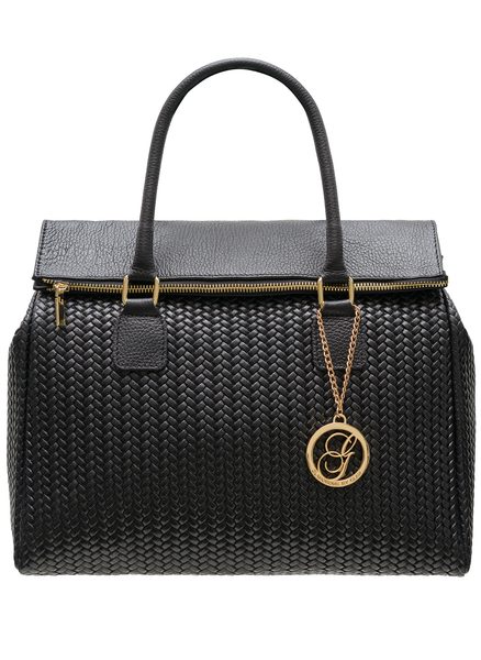 Real leather handbag Glamorous by GLAM - Black -