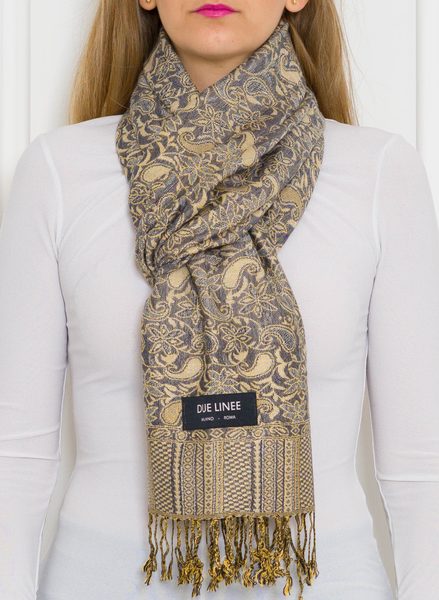 Foulard donna Due Linee - Grigio -