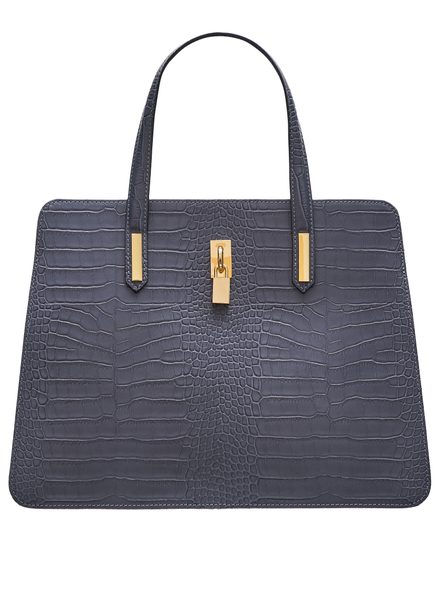 Borsa a mano da donna in pelle Glamorous by GLAM - Blu -