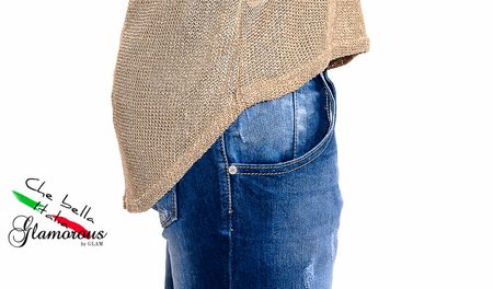 Dámský svetr zlatý -