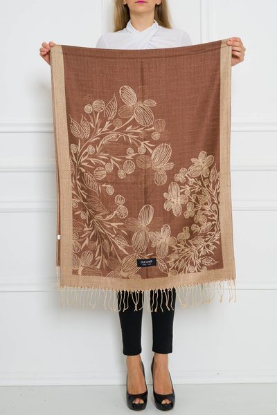 Women's scarf Due Linee - Beige -