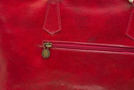 Real leather shoulder bag Glamorous by GLAM Santa Croce - Wine -