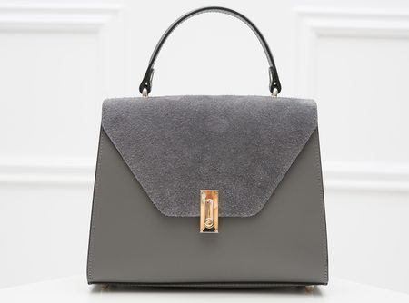 Borsa a mano da donna in pelle Glamorous by GLAM - Grigio -