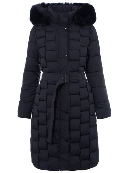 Női téli kabát Due Linee - Fekete -