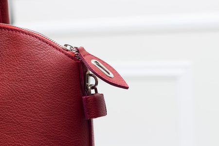 Real leather handbag Glamorous by GLAM - Wine -