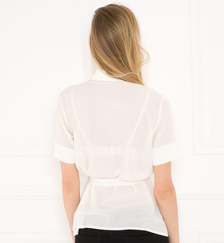 Women's top Due Linee - White -