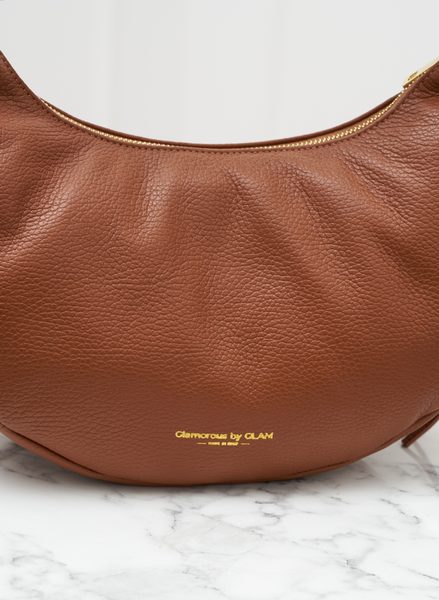 Real leather shoulder bag Glamorous by GLAM - Brown -