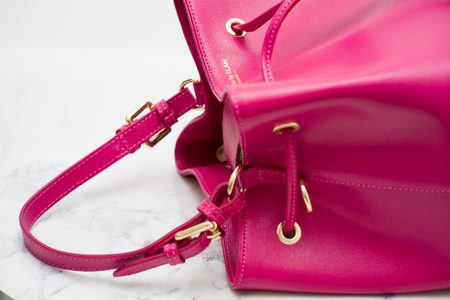 Damska skórzana torebka do ręki Glamorous by GLAM -różowy -