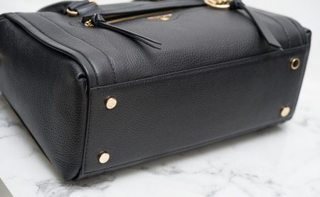 Geantă de mână din piele pentru femei Michael Kors - Neagră -